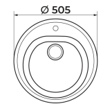 Мойка врезная "D-505" 1